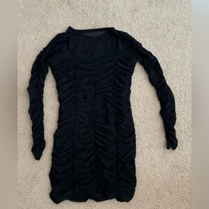 Social Tourist Hollister mesh black dress